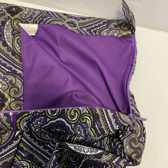 EP Pro Ladies Sz 10 Golf Tennis skort Colorful Stretch Geometric Zipper Pockets - Picture 5 of 7